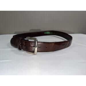 Resistol Genuine Full Grain Leather Brown Belt Western Cowboy Men Sz 36